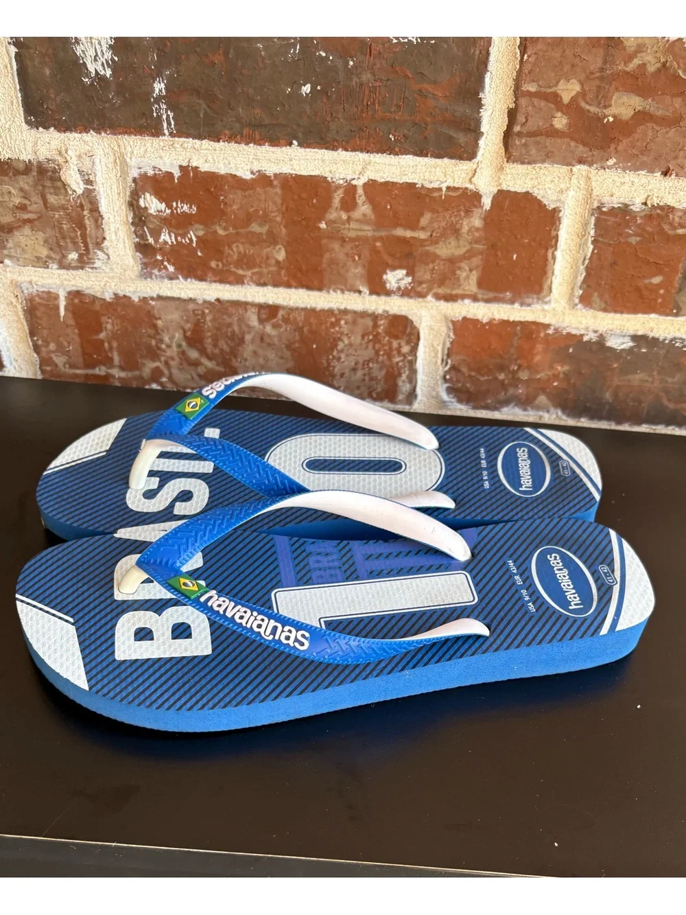 Havaianas Teams Brasil 10 Flip Flops Special Edition Men's Size 9/10